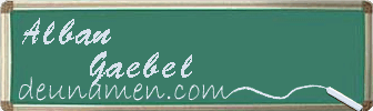 Alban Gaebel Visitenkarte